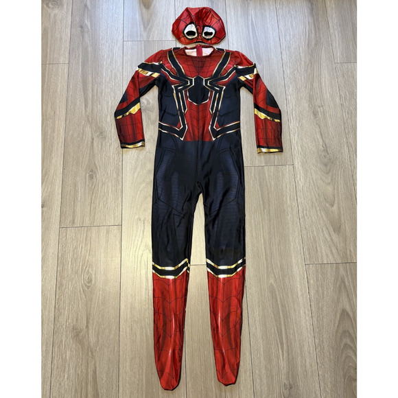 Spiderman Morph Suit Marvel superhero halloween costume one piece SZ 5T-6T - Picture 1 of 13